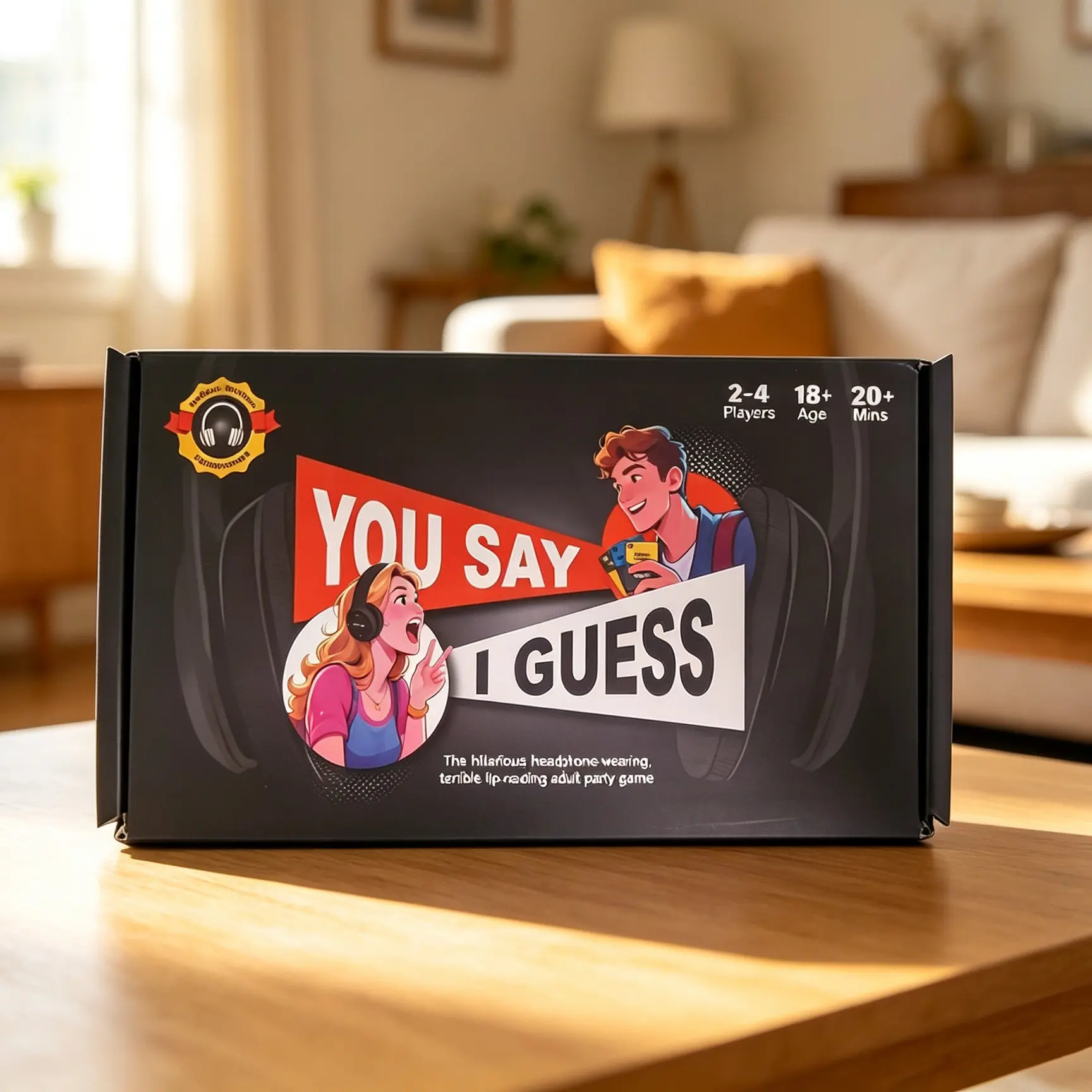 You Say I Guess – Hilarious Lip Reading Party Game for Adults | 2-4 Player Group Icebreaker