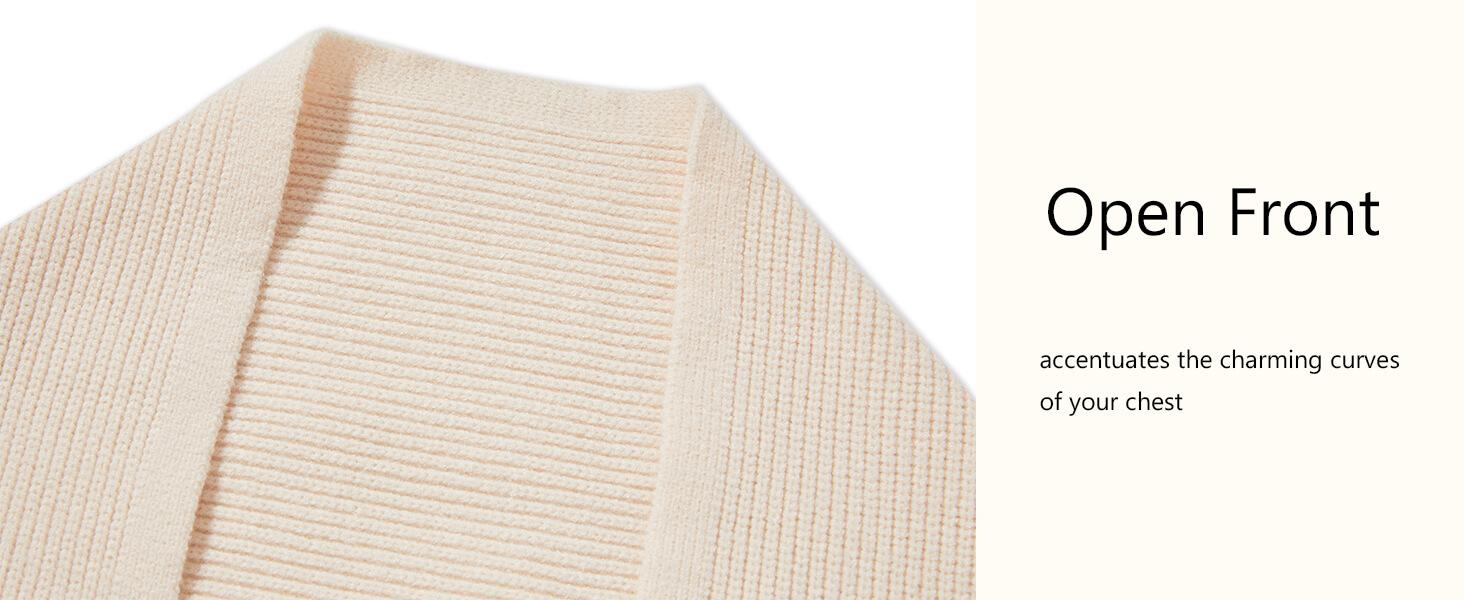 Women's Bolero Shrug Sweater 2025 Knitted Long Sleeve Open Front Cropped Cardigan Shrugs Sweaters Y2K Tops