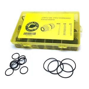 Hydraulic O-Ring Kit FACE ORFS tings 155 Pieces (8 Common Sizes) SAE Buna-N 90 Durometer