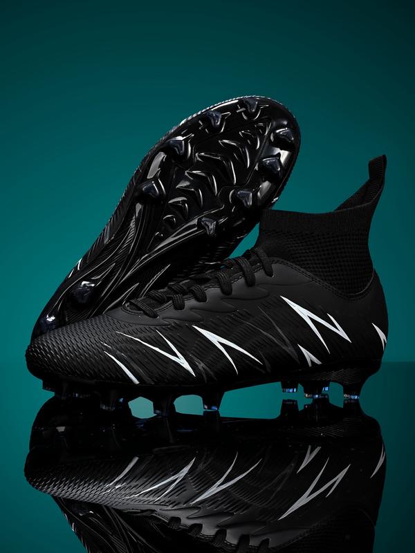 Men's Sports Football Shoes, Sports Lace Up Soccer Shoes, Football Cleats, Training Shoes for All Seasons