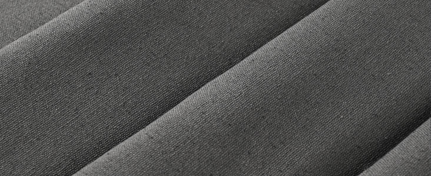 Farmhouse Grey Shower Curtain,Bowknot,Cotton Woven and Cotton Blend Fabric,Pleated Grey Stripe,Country Style,72x78 in