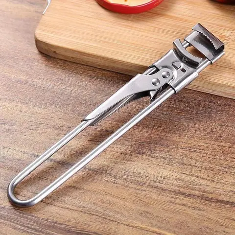 Adjustable Stainless Steel Manual Can Opener, Non-slip Effortless Multifunction Jar Openers Jar Bottle Bottle Lid Opener, Portable Kitchen Utensils & Gadgets for Home Office Dormitory Picnic
