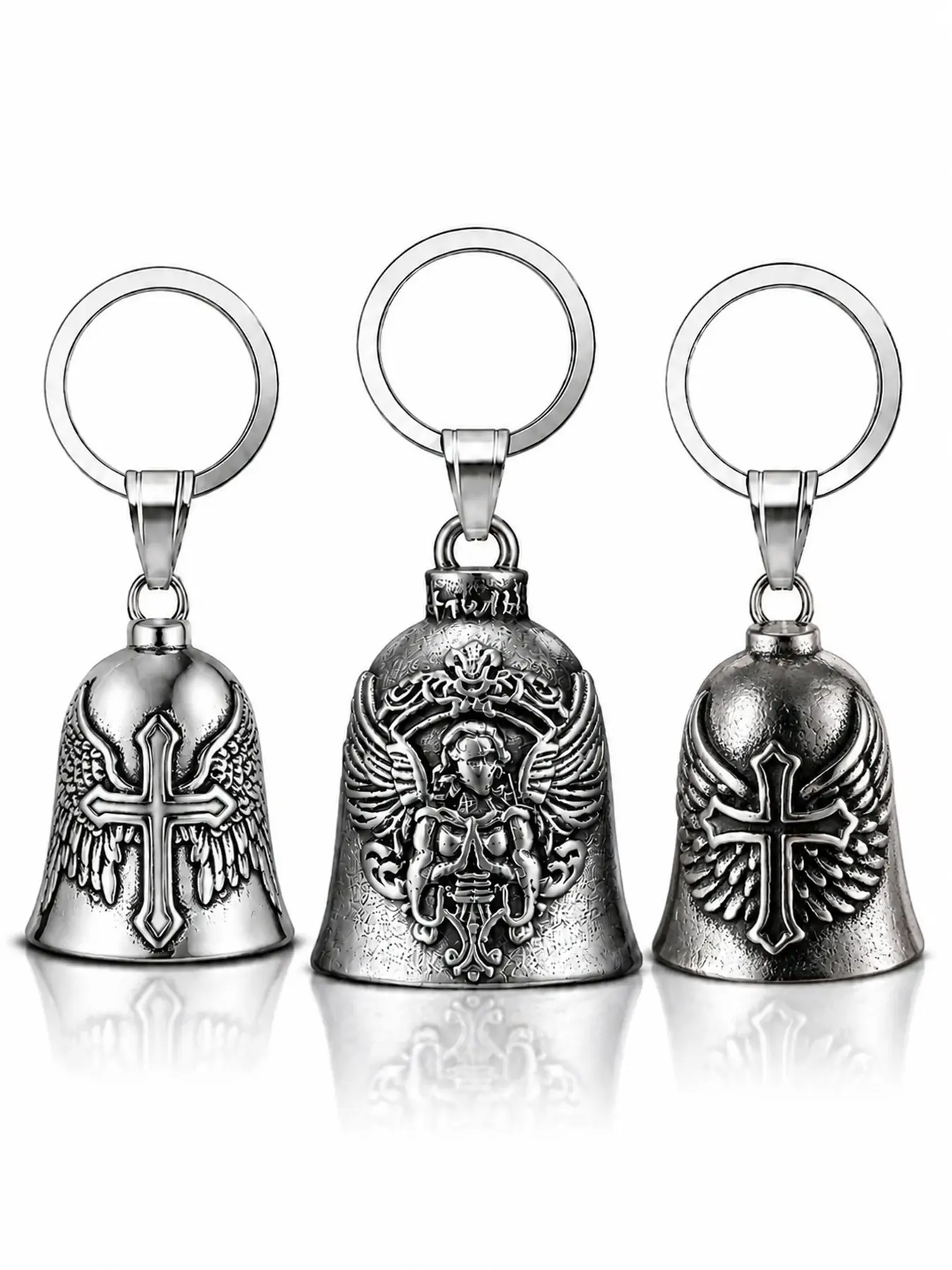 3 Pieces Biker Bell Amulet Motorcycle Guardian Bell Gift