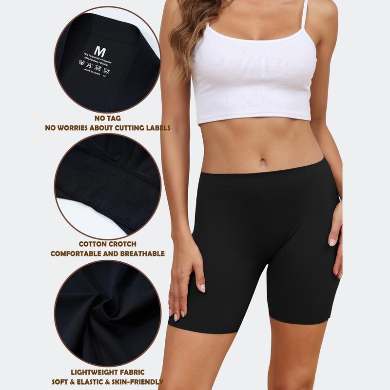 LEVAO Seamless Women's Boxer Shorts Underwear  Anti Chafing Bike Shorts Boyshorts Panties 4/6 Pack S-XXL