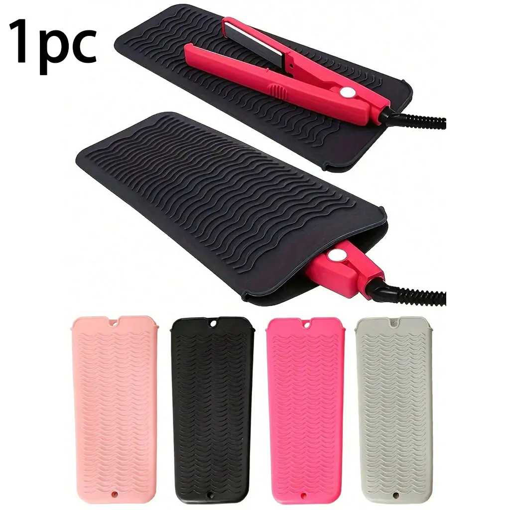 Suspension Silicone Heat-Resistant Pad, Hair Straightener Storage Bag Set, Mini Bag for Hair Dryer, Curling Iron, Travel Makeup Brush Holder