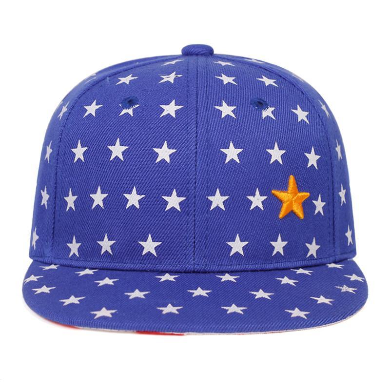 Children’s Five-Pointed Star Embroidery Baseball Cap – Adjustable Hip-Hop Hat for Boys and Girls, Casual Outdoor Hat for Spring and Autumn