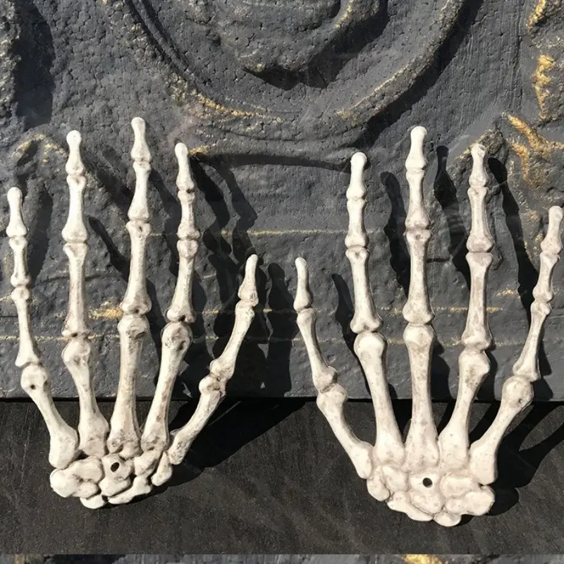 Halloween Skull Hand Claw Skeleton Frame, Ghost House Props, Party Horror Prank Decorations, Halloween Decoration Supplies