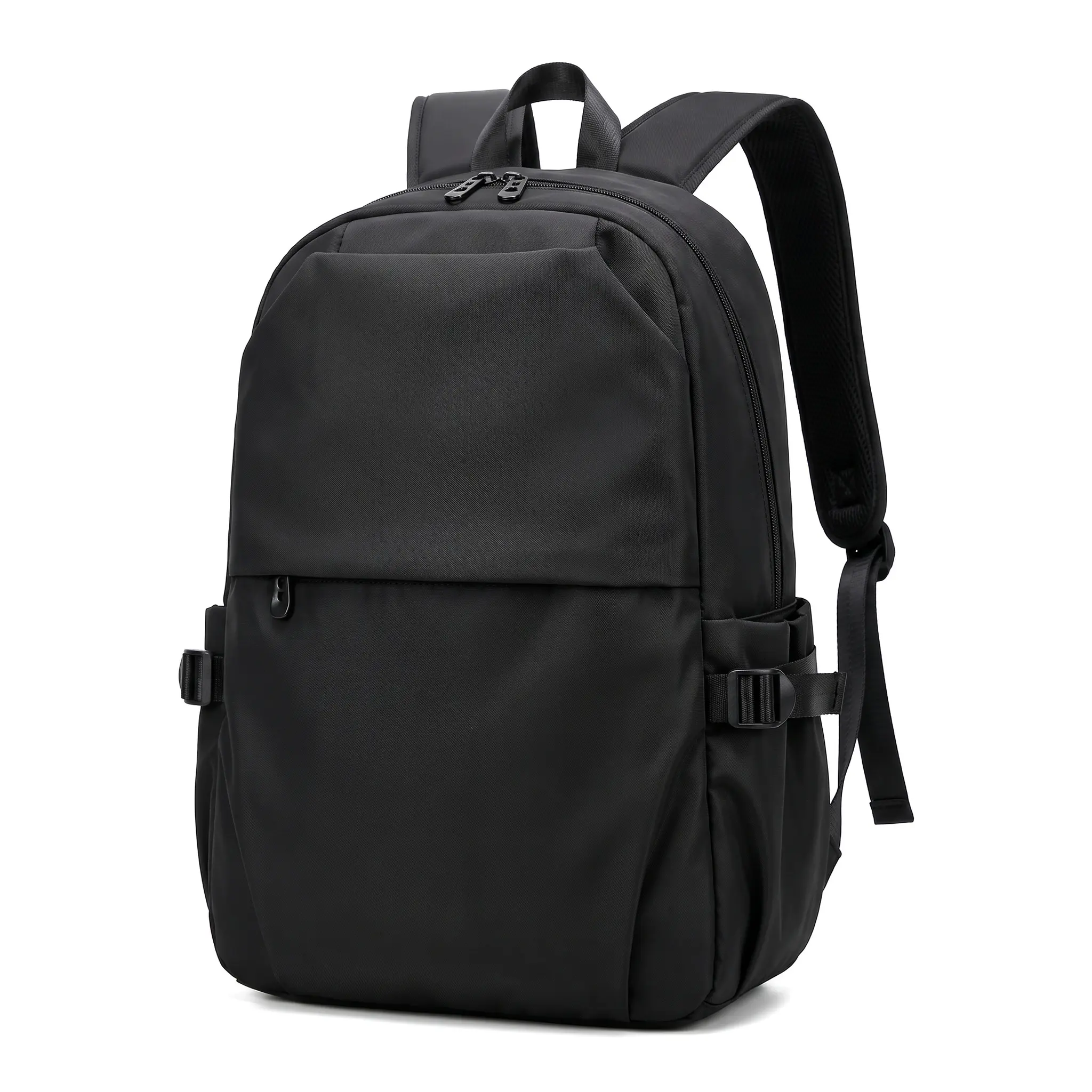 Lightweight Everyday Laptop Backpack for Commute Travel School Men Women Medium Soft Casual Large Capacity Student Bag with Padded Laptop Compartment Fits Daily Matching Outfits Teens Young Adults Midnight Black Titanium Gray Upgraded Version Spring 2026