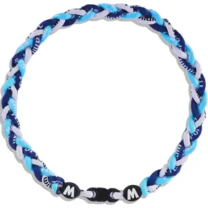Willtok Premium 18inch Baseball Necklace w/Nylon Tri-Braided Rope Tornado Design