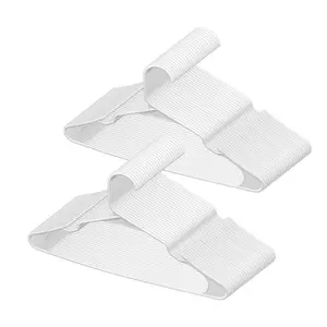 【DealsForYouDays】VEVOR Hangers, 0.2 in Ultra-Thin, 50 Pack White Plastic Hangers with Stable Triangular Top Structure & Wider Notch Design , Non-Slip Space Saving Hangers, Fit for T-Shirt, Shirt, Sling & Pant