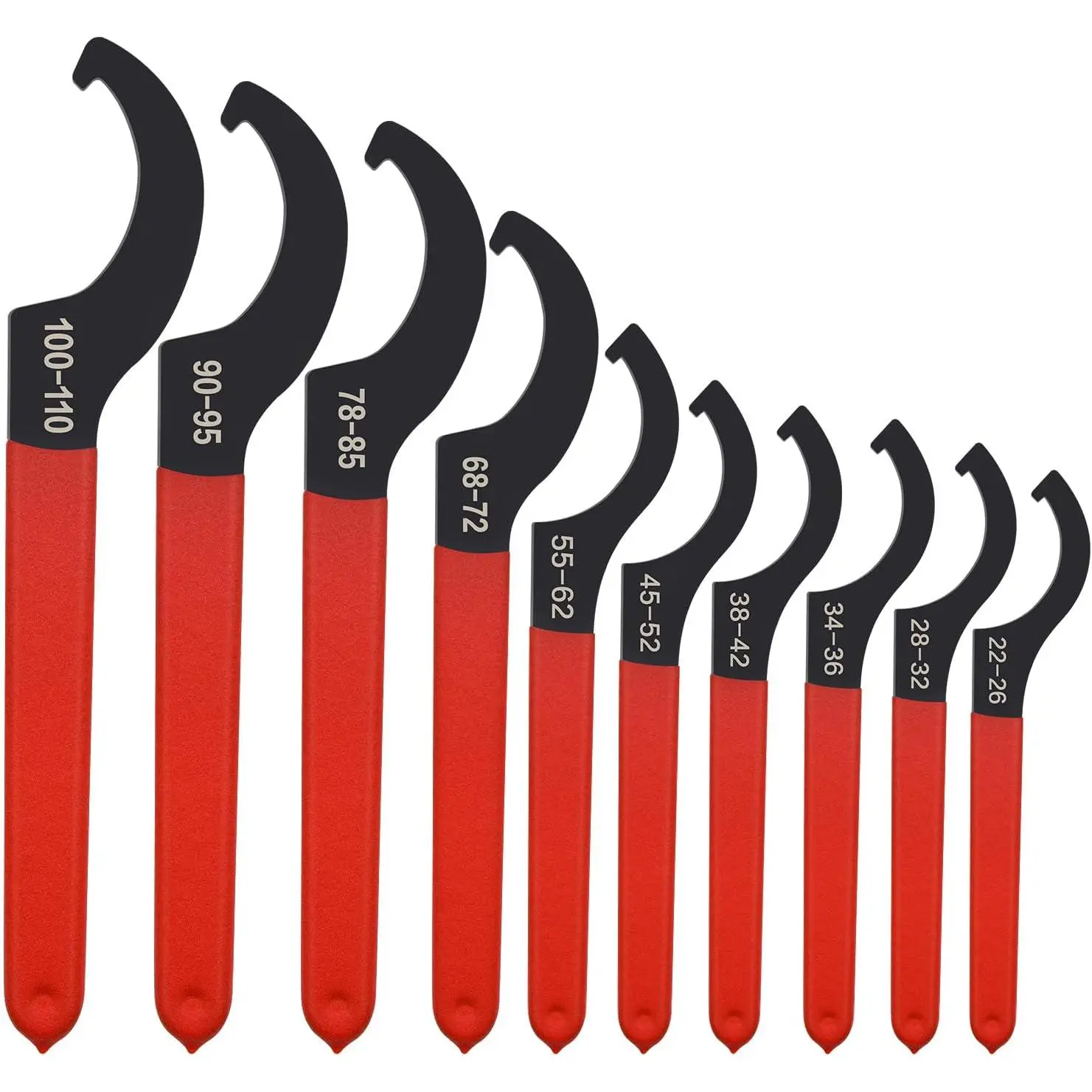 10 count Coilover Spanner Wrench Set, for Suspension System and Shock Adjustment