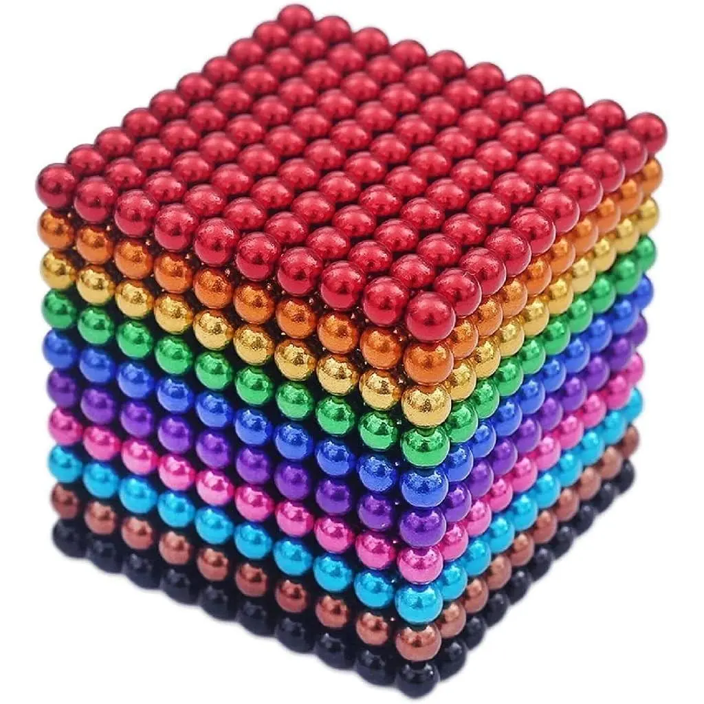 Adult 1000 Pieces Building Toys, Upgraded Interlocking Magnetic Beads Sets, Quiet Magnetic Putty Balls Magnet Slime A036