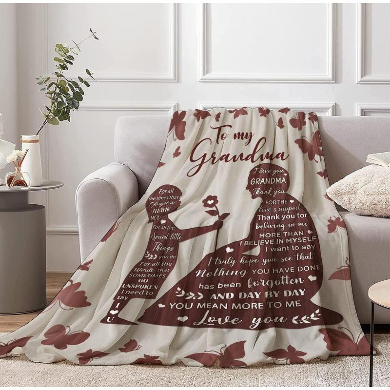 Grandma Blanket Gifts for Grandma Mother's Day Birthday Gifts from Grandchildren,Best Grandma Gifts Ideas,to My Grandma Gifts Blanket from Granddaughter