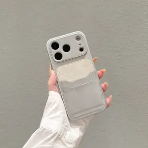 iPhone 11-17 Pro/max Case, Graphic Design, Customizable Acrylic Phone Cover, Anti-Drop Full Protection, Card Slot, Sleek Business Style
