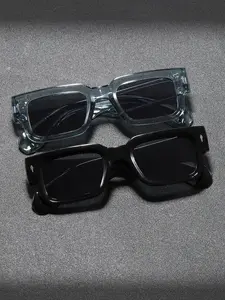 Classic Elegant Men's Sunglasses, Classic Shades, Perfect for Dating, Outdoor Casual Activities, Driving, 1-2 Pairs