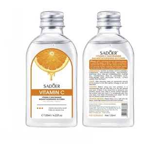 Vitamin C Niacinamide Face Serum 2 Bottles, Glycerin Hydrating Brightening Nourishing Facial Essence Daily Skin Care