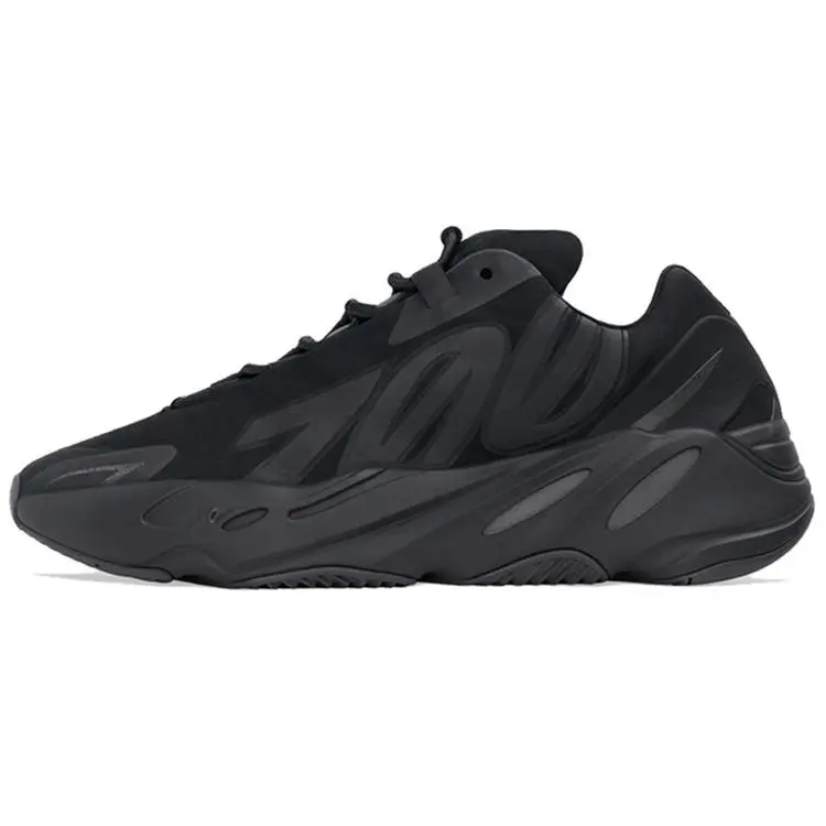 Adidas Originals Yeezy Boost 700 MNVN Triple Black Samurai Mesh Unisex Casual Low-Top Dad Shoes, Energy Training Athletic Sports Shoes, Athletic Shoes, Energy Training Shoes