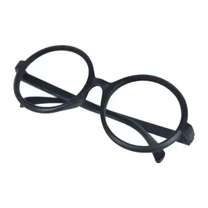 Orange Role-Playing Wig with Glasses Frame Synthetic Wig and Glasses Set For Parties Performances and Everyday Street Style