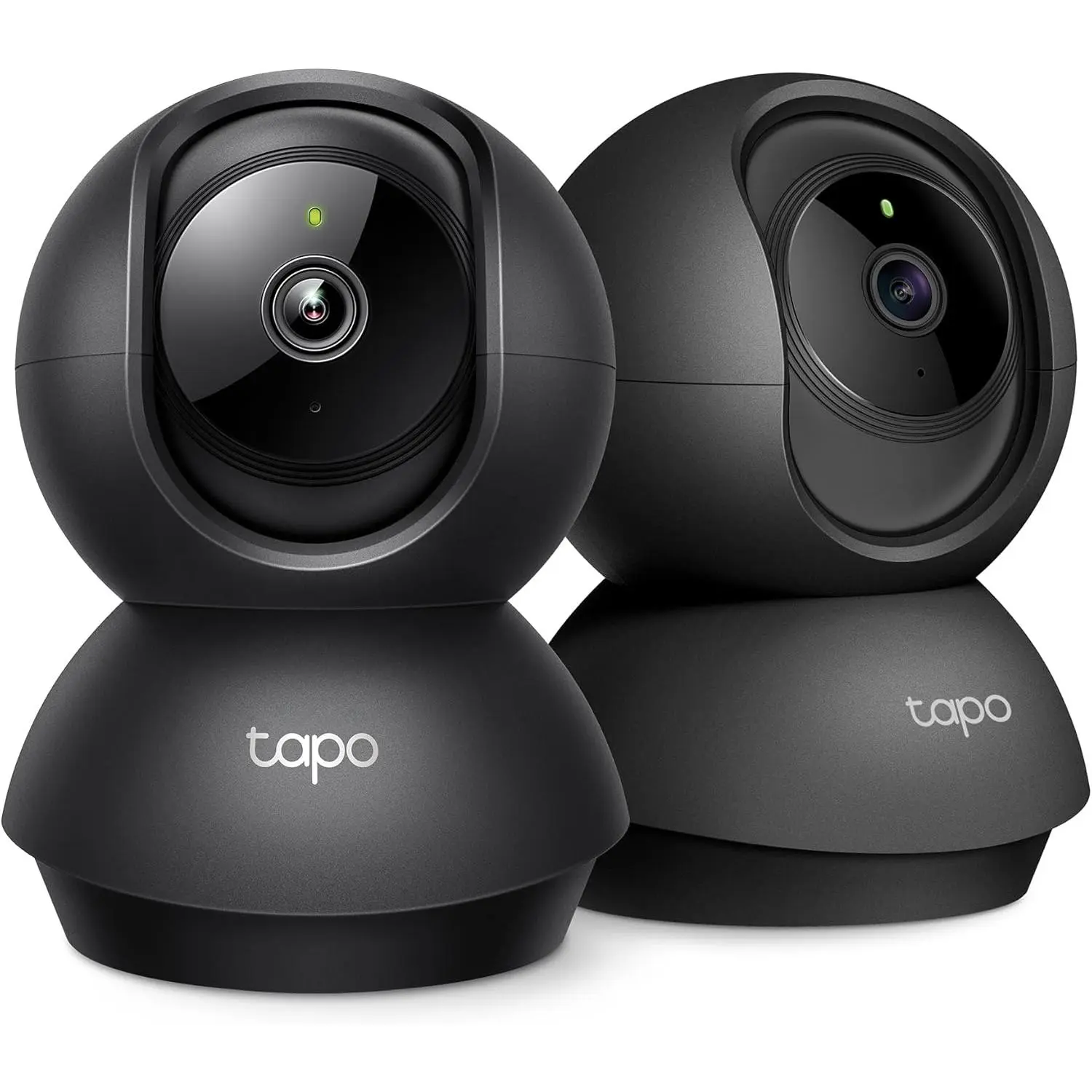 Tapo 2K Indoor Pan/Tilt Wired Security Camera - Works as a Baby Monitor & Pet Camera, Motion Detection, 2-Way Audio, Siren, Night Vision, No-Subscription Local Storage or Optional Cloud, C211 (2-Pack)