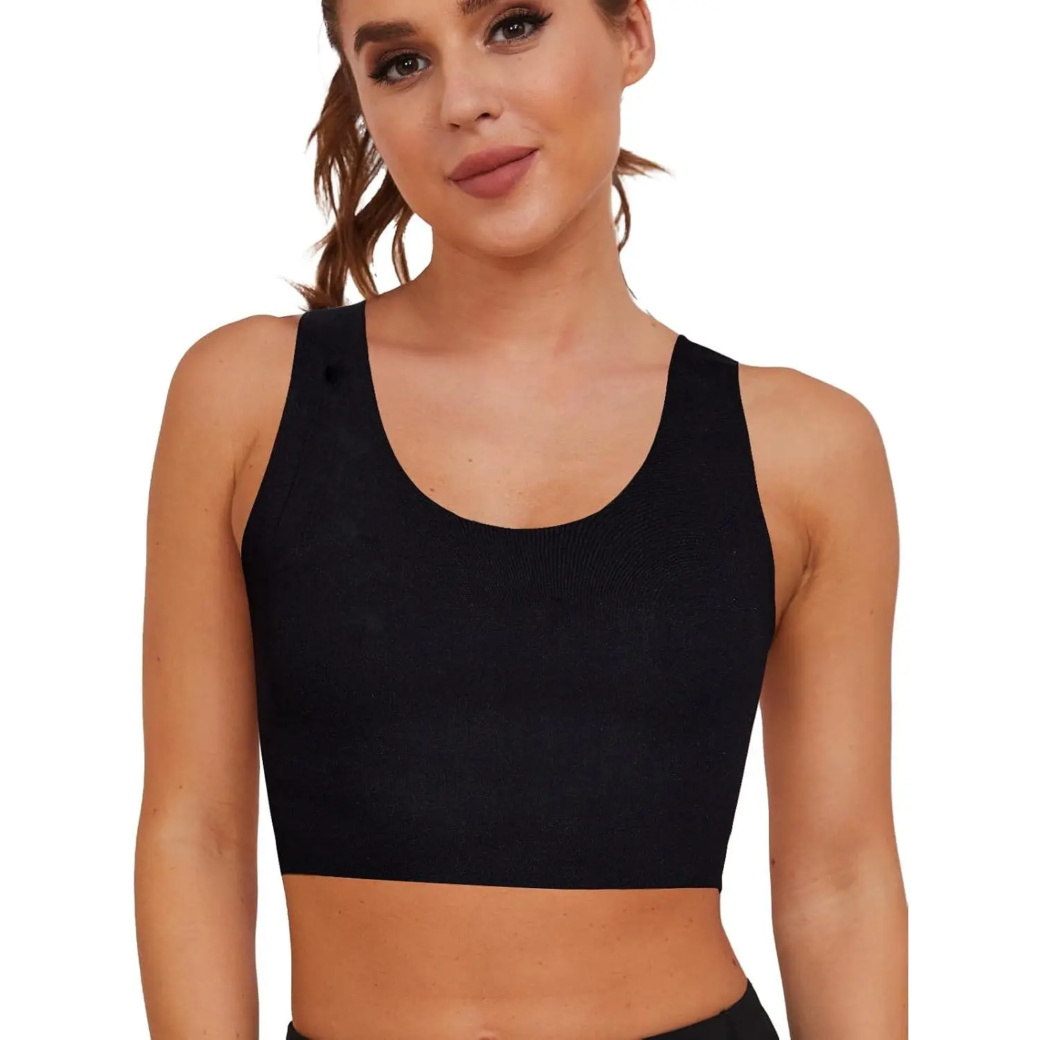 Chest Binder-Female Transgender,FTM Binder Bra for Large Breast, Women's Compression Top