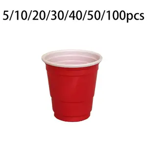 Mini Party Cups 5/10/20/30/40/50/100 Pieces, 2oz Reusable Shot Glasses, Perfect for Snacks and Juices, Ideal for Various Parties