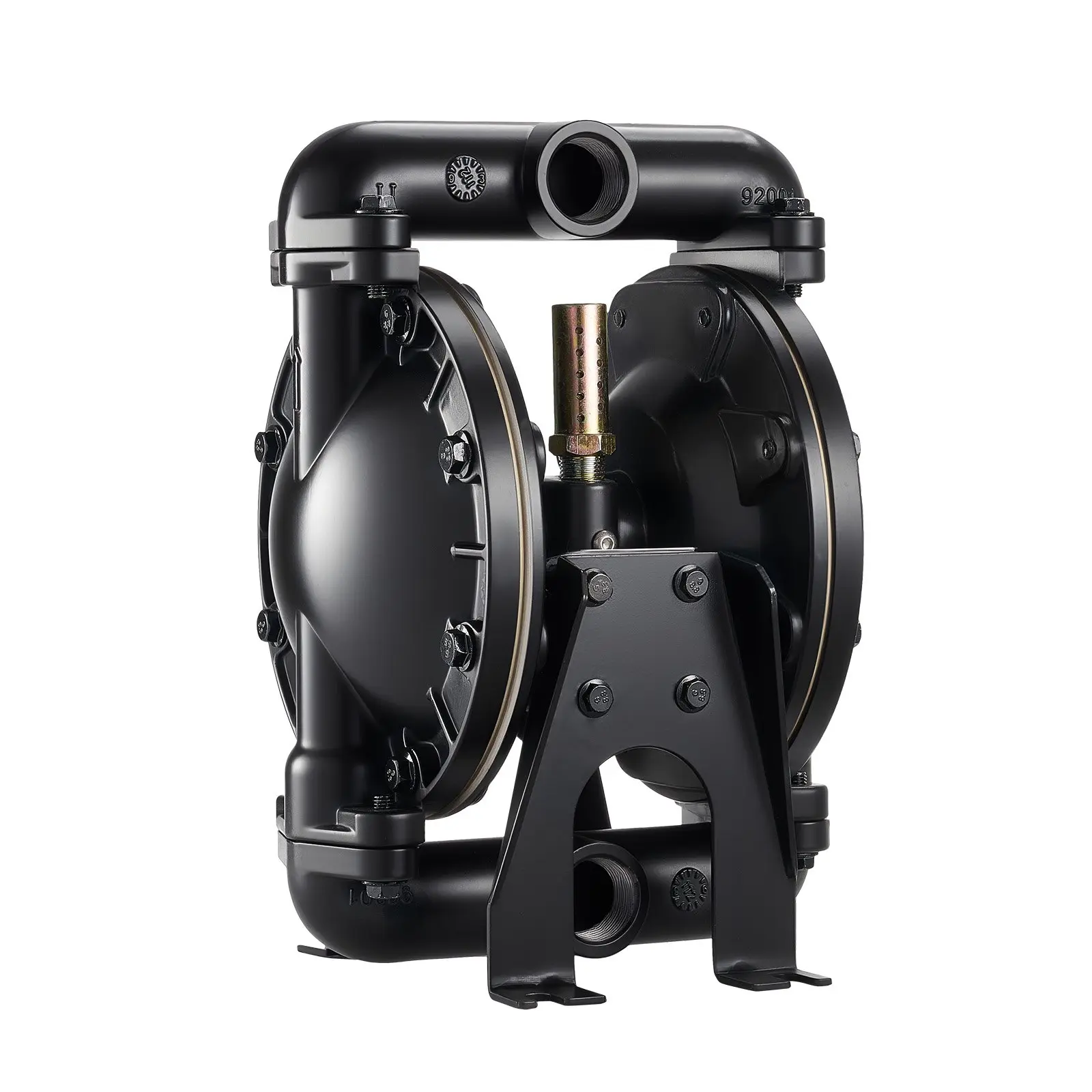 VEVOR Air Operated Double Diaphragm Pump, 35 GPM, 1 inch Inlet Outlet Pneumatic Waste Oil Transfer Pump, Max 114 PSI, Aluminum Alloy Body, Air-Operated for Diesel, Grease, Kerosene, Gasoline Oil