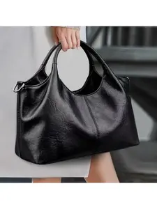 [Elegant Shoulder Bag] Women's Shoulder Bag, Exudes a Easy And Elegant Beauty. Soft Fabric Material, Natural Texture, Delicate Touch. Large-Capacity Main Pocket with Reasonable Partitions, Practical And Can Hold a Lot. Can Be Carried by Hand Or Crossbody
