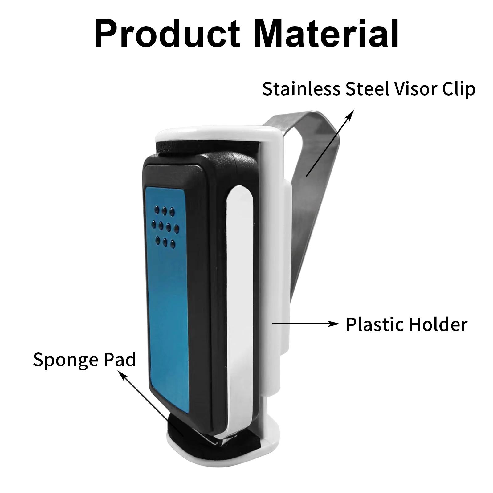 Adjustable Garage Door Remote Control Shade Jack Mount Bracket, Includes Fixed Code Installation Support, Fits 47-70mm Doors