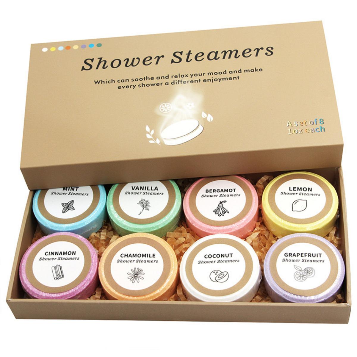 Shower Steamers Aromatherapy Mothers Day Gifts for Women 8 Pack, Shower Bombs Birthday Gift for Mom with Lavender Natural Essential Oils, Self Care Gifts for Women Lover Home Spa