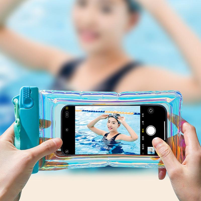 Waterproof Touchscreen Phone Case, PVC Material, Includes Lanyard, Smooth Surface, Ideal for Swimming, Beach Activities, Travel, Outdoor Use