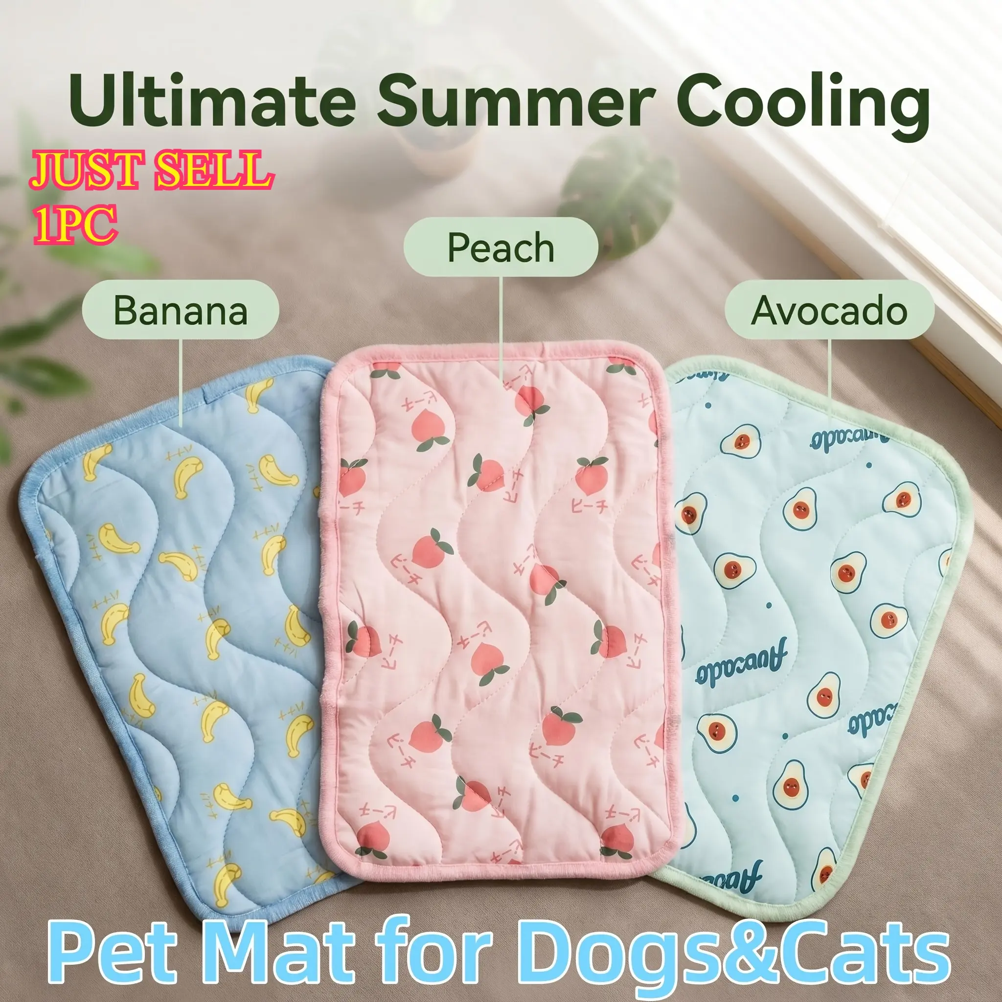 Pet cooling mat, dog cooling mat, summer cat cooling mat, cooling, non-slip, tear-resistant.