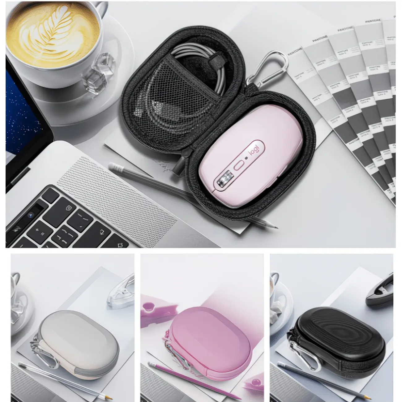 Single-piece Mouse Storage Pouch, Multi-functional Data Cable Organizer, Digital Accessory Storage Bag, Anti-collision Power Bank Plug and Mouse Protective Case, Wireless Mouse Storage Case Protective Cover Portable Pouch