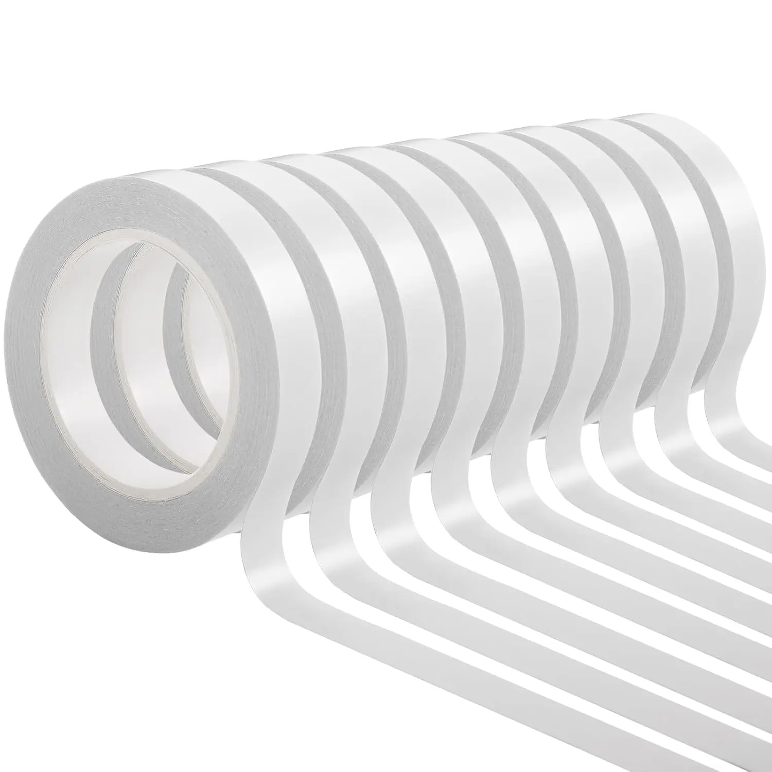 9 Rolls Double Sided Tape for Crafts,  Double-Sided Tape, Scrapbook Tape, Double-Sided Adhesive Tape for Arts, Card Making, Scrapbooking Supplies,  Wrapping (0.4 in X 26.25Ft)