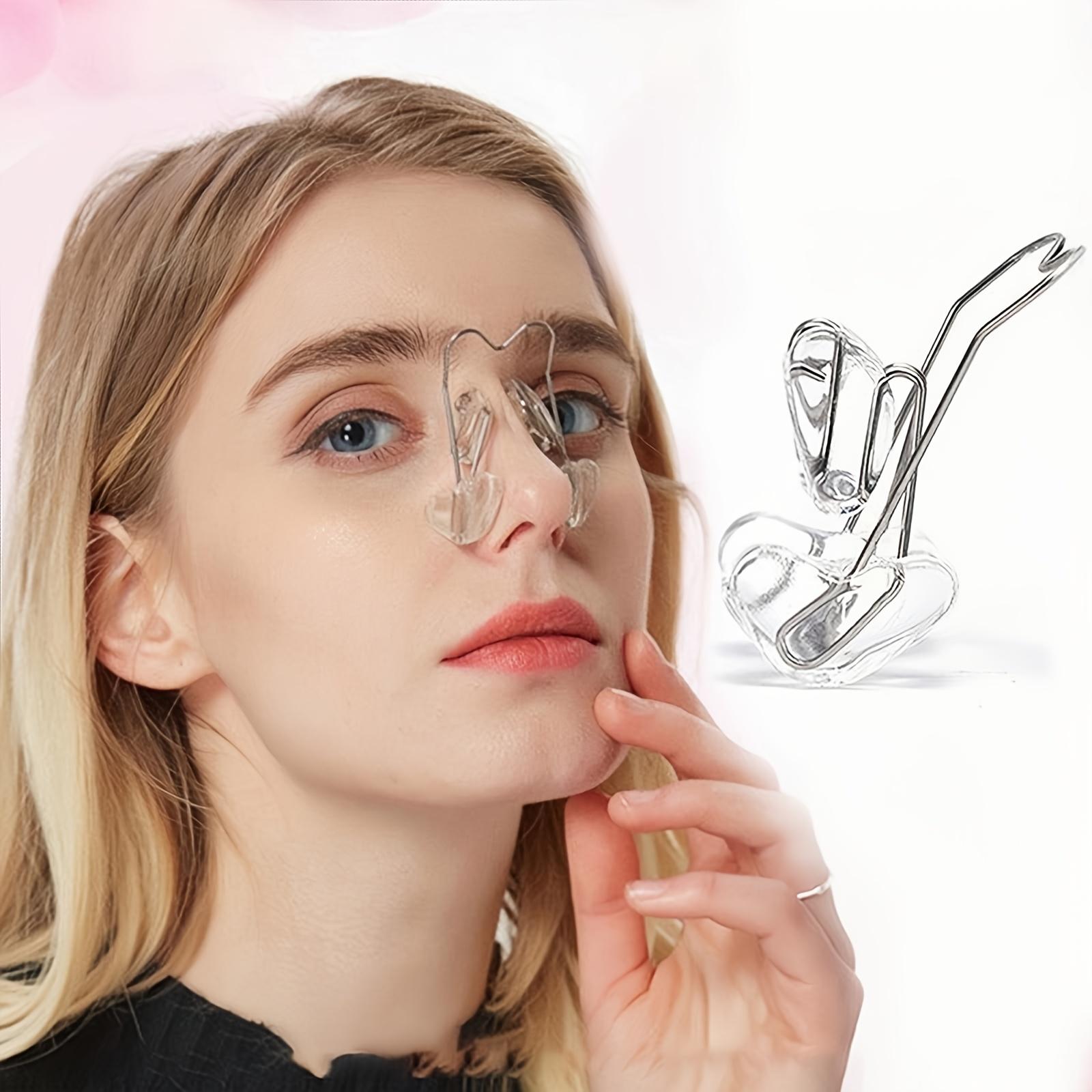 Adjustable nose shaper_Non-surgical nose lift hook, reusable, transparent, fragrance-free, no batteries required, multiple scenarios for beauty and comfort, nose lift hook Nose-Shaped Device ice roller face