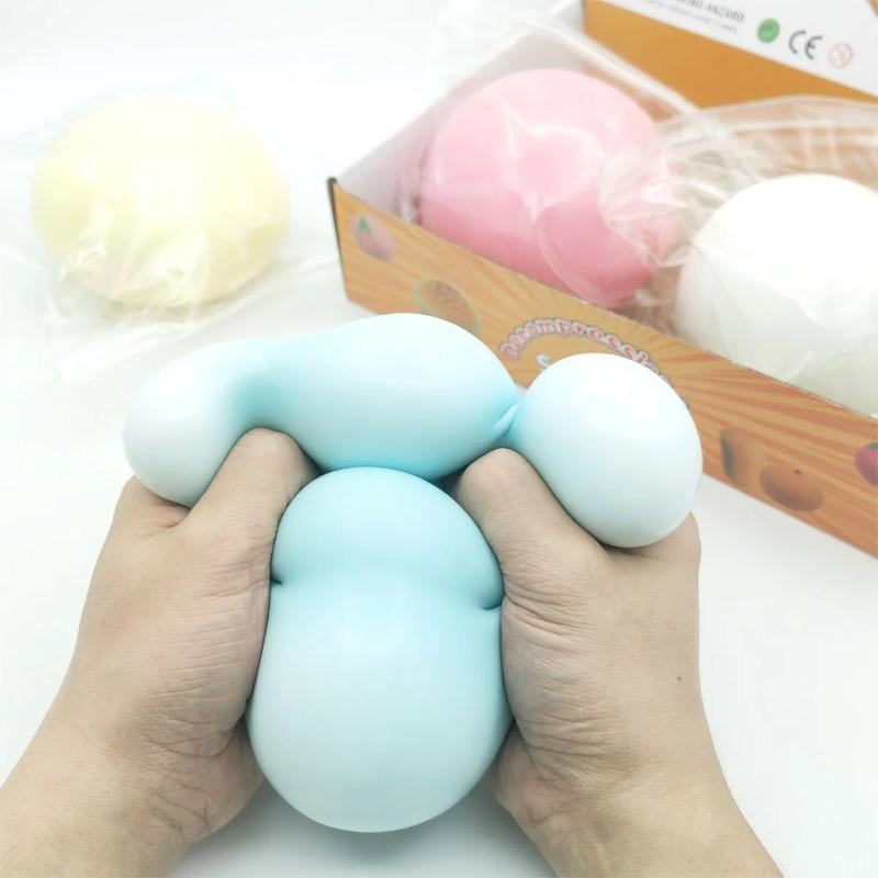 10cm Mochi Taba Squshy Extra Large Giant Fluid Cheese Ball Slow Rebound Stress Ball Adult Stress Relief Kids Festival Paty Gift