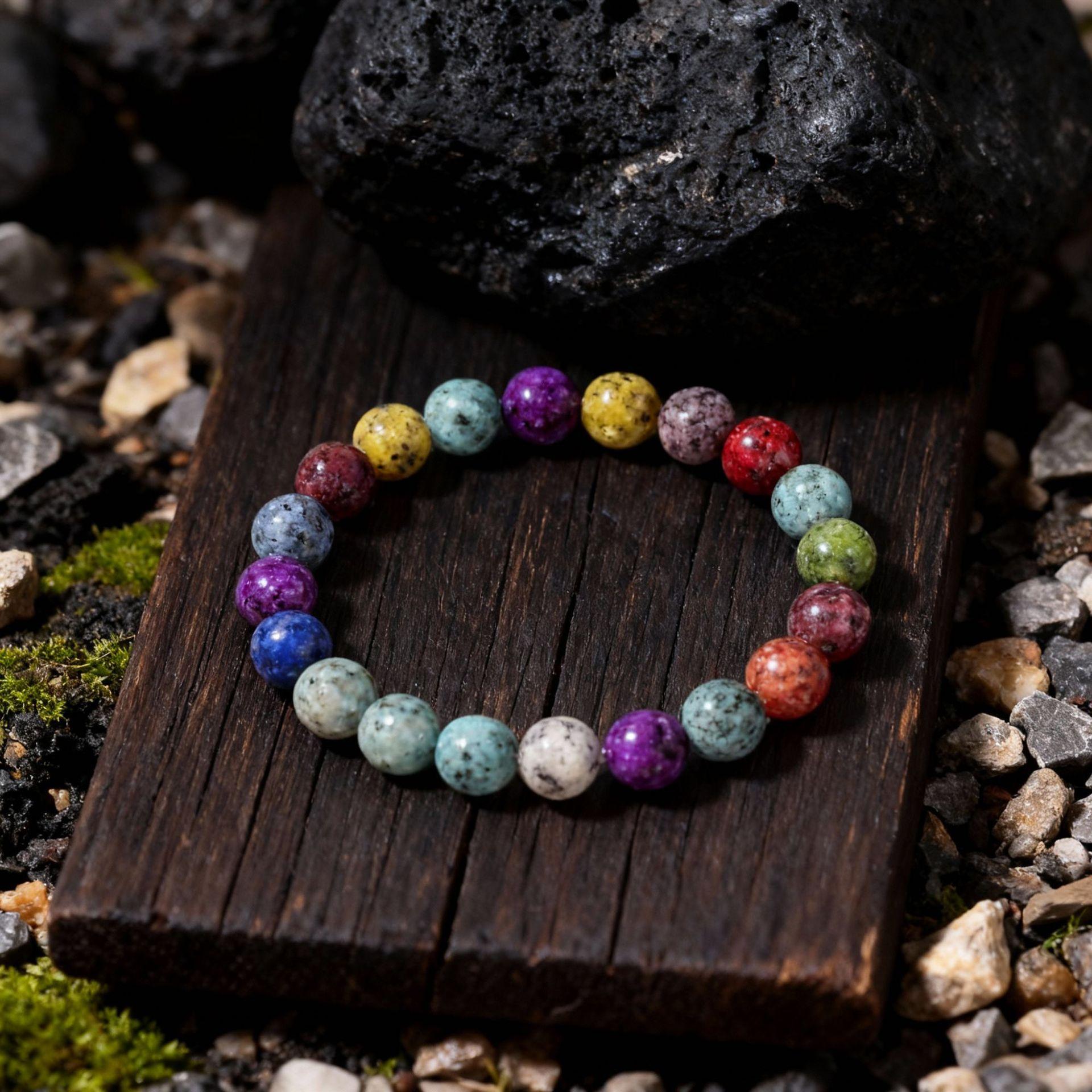 7 Chakras Natural Stone Beaded Bracelet for Women Men, Yoga Meditation Energy Balance Healing Crystal Lava Rock Diffuser Bracelet, Reiki Anxiety Relief Jewelry Gift 7 Chakras Natural Stone Beaded Bracelet for Women Men, Yoga Meditation Energy Balance Healing Crystal Lava Rock Diffuser Bracelet, Reiki Anxiety Relief Jewelry Gift