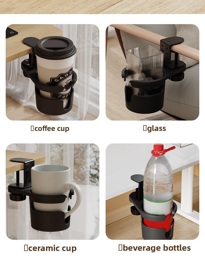 Adjustable Height Cup Holder - Reinforced Base for Coffee, Milk Tea & Beverages