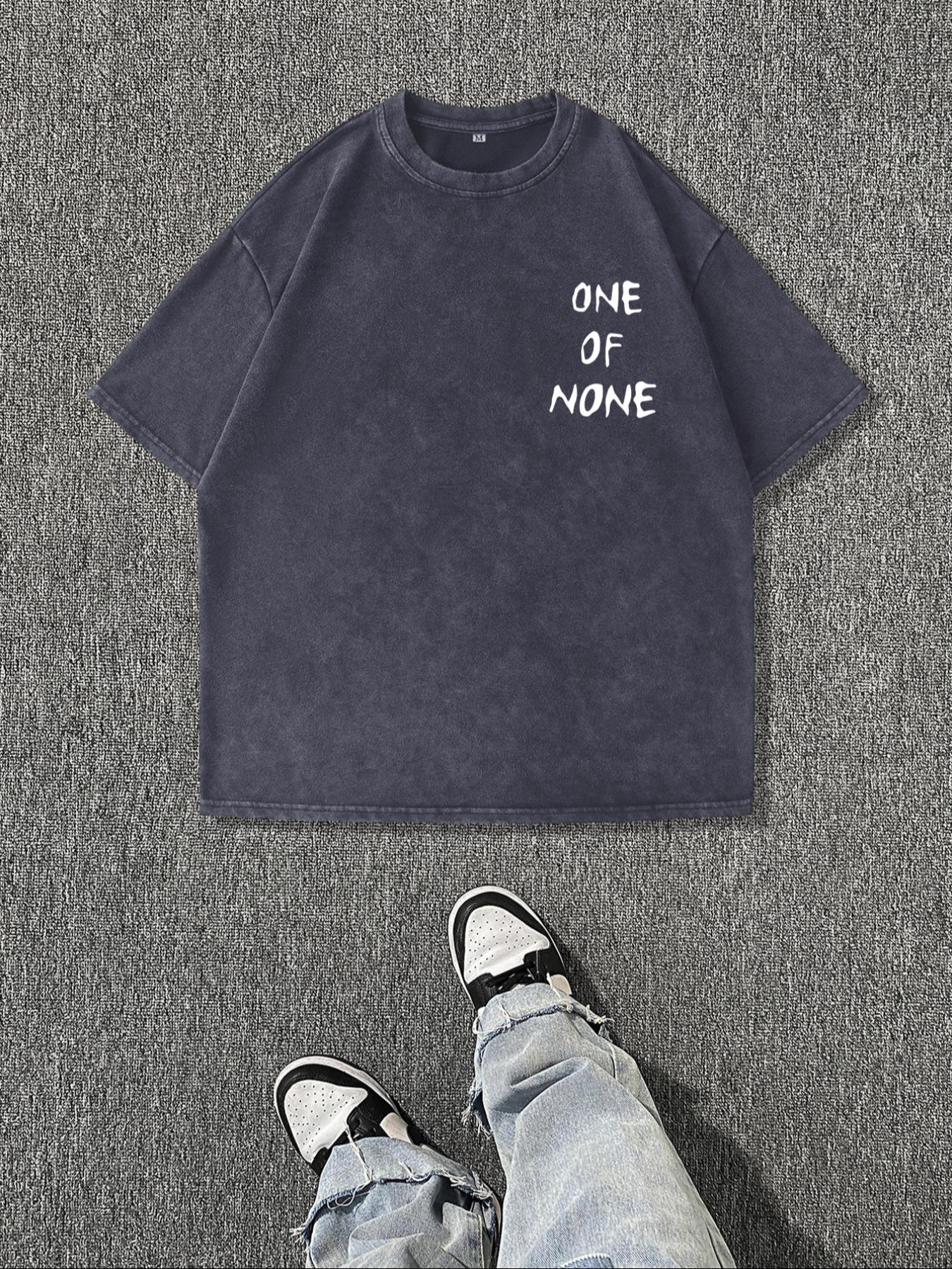 Men's Vintage Dice Print Round Neck Tee, Regular Fit Casual Short Sleeve T-shirt for Summer, Men's Top for Daily Wear