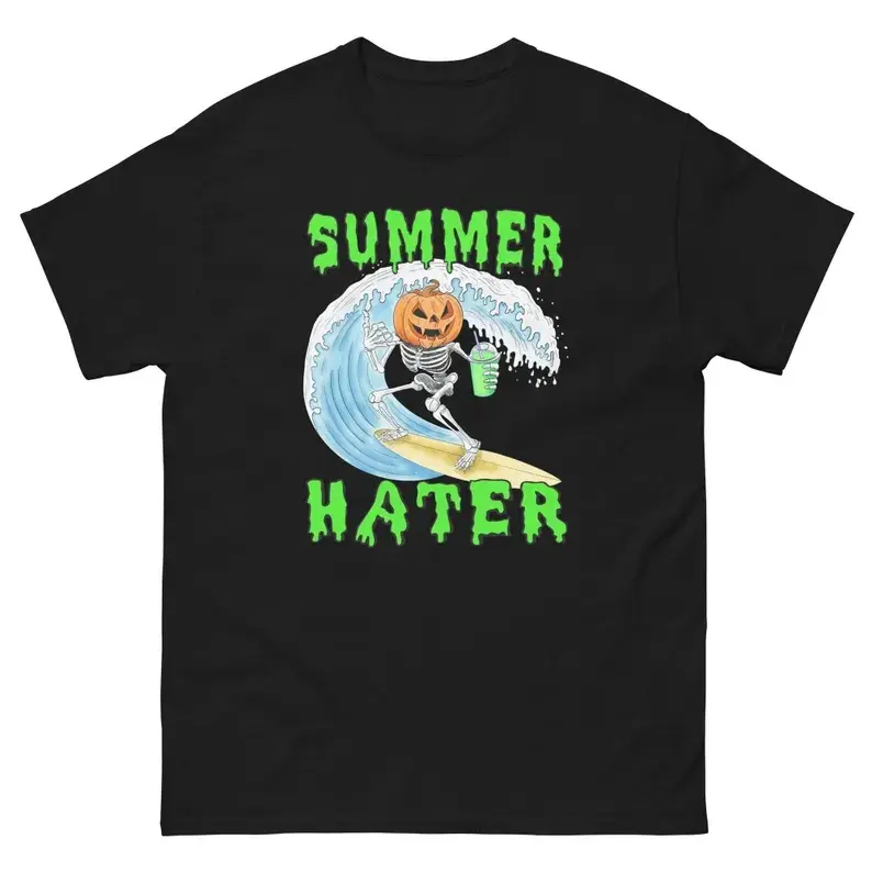 Summer Hater (Gildan 5000) Unisex classic tee |   Soft Graphic Tee,Unisex T shirt Daily Holiday Shirts