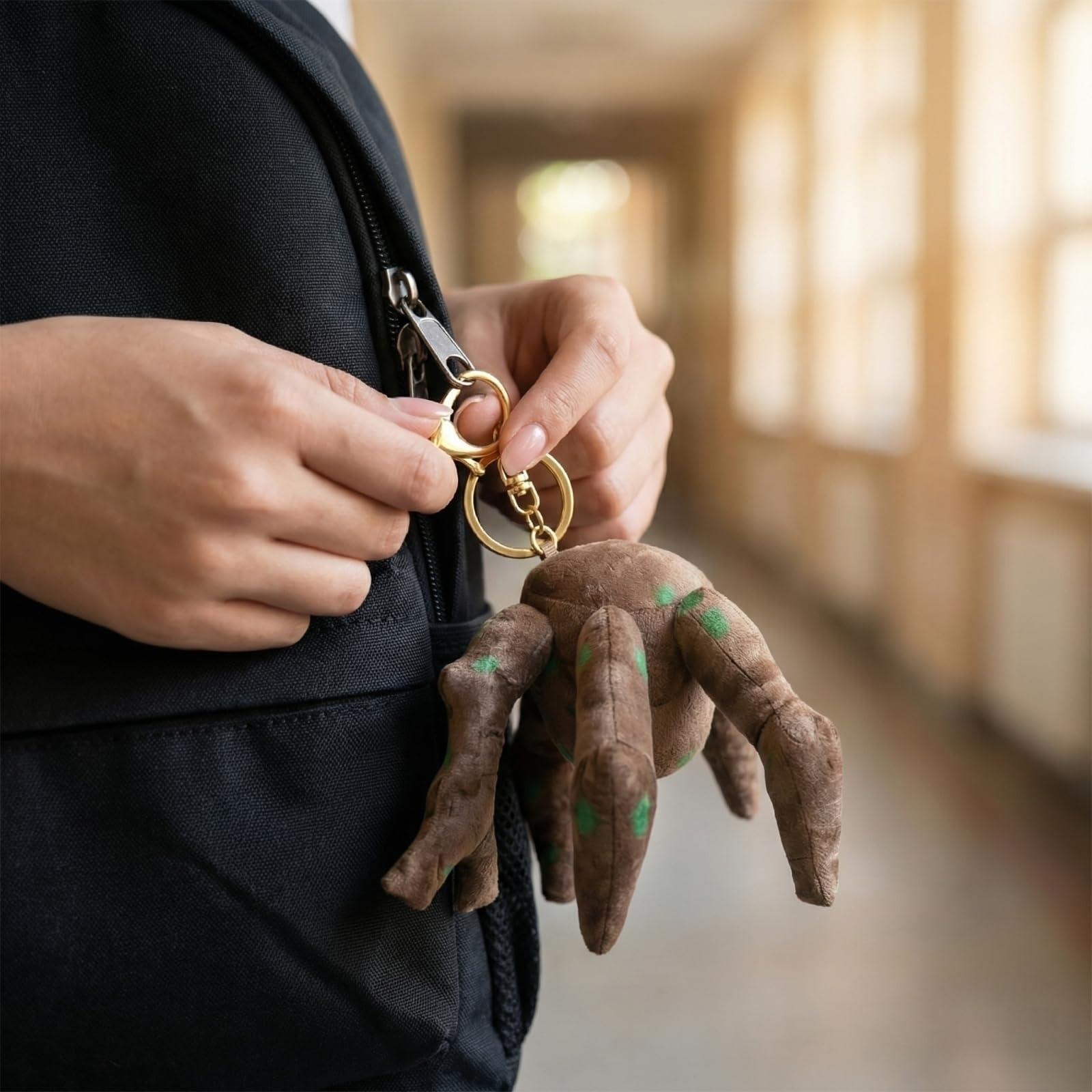 Project Hail Mary Rocky Keychain,Moive Merch for Sci-Fi Fans,Portable Key Ring Novelty Backpack Charm for Keys Bags