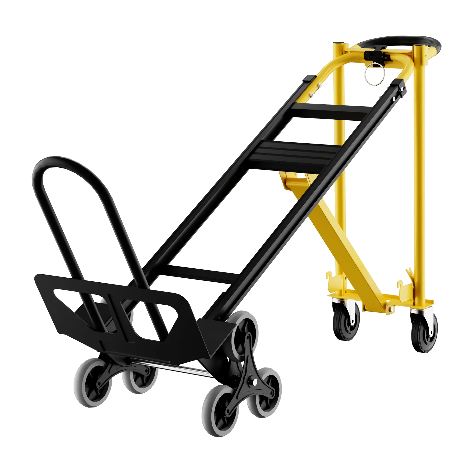 Yellow stair-climbing model