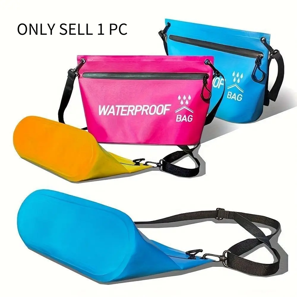 Waterproof Dry Bag Tote Bag with Zipper - Durable Wash Bag, Boating Accessory for Swimming, Rafting, Kayaking, Hiking, Travel & Outdoor Sports - Floating Dry Gear Bag for Beach
