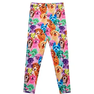 Girl Unicorn Leggings Kid Rainbow Print Legging Tights Trousers Slim Long Pants