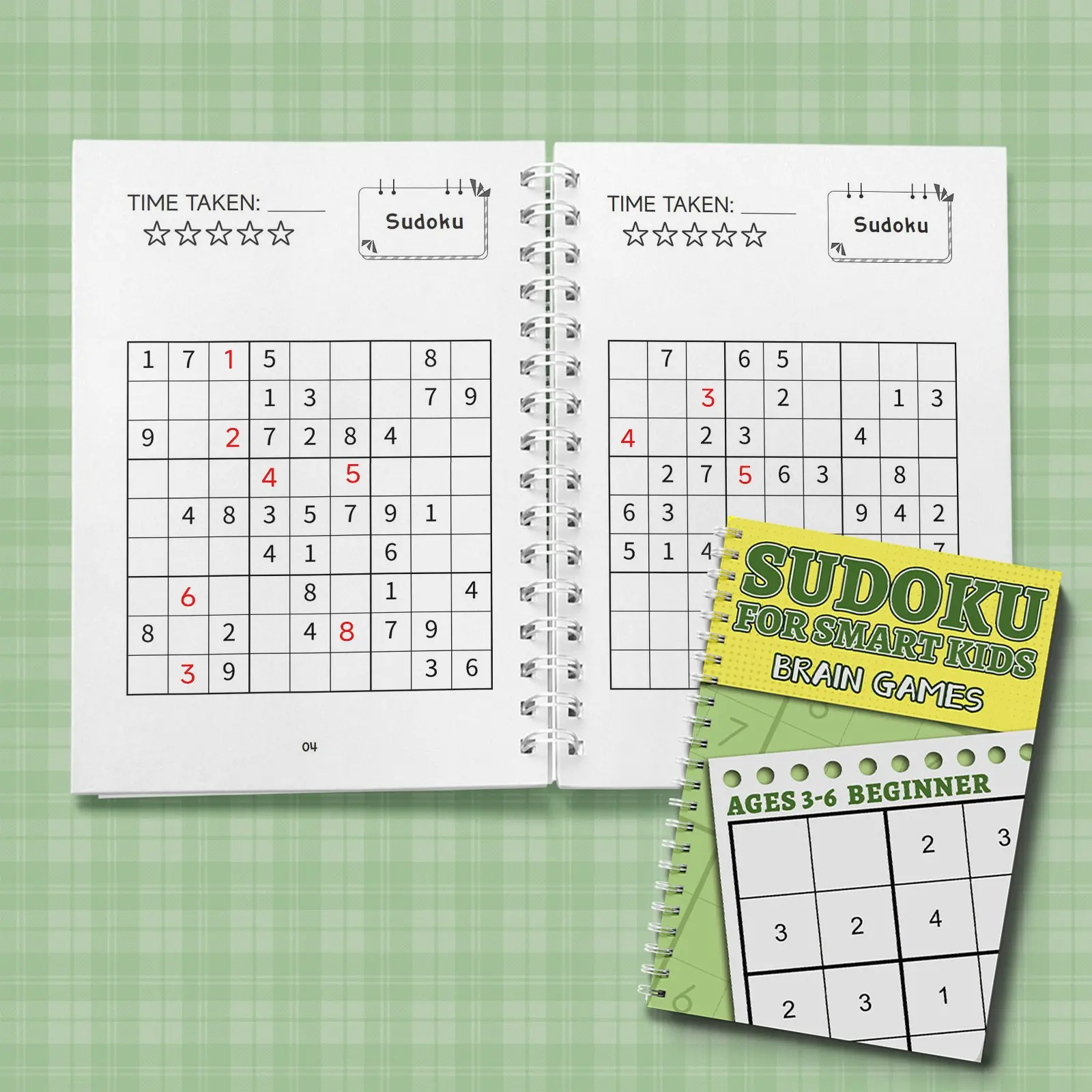 Kids Sudoku Activity Workbook – Number Grid Puzzles to Boost Focus and Thinking Skills
