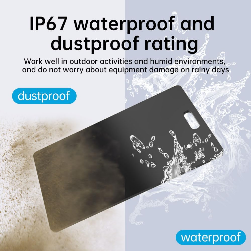 Google Certified Wallet Tracker for Android, Rechargeable BT-compatible Smart Locator, Compatible with Find HUB, for Passport Bag Wallet Luggage