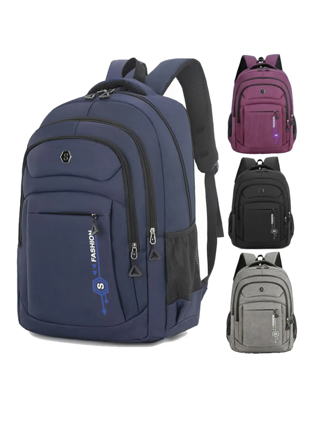 Men's Multi-functional Laptop Backpack, Large Capacity Waterproof Casual Travel Backpack, Durable Anti-theft Bag for Business Commute & Outdoor Hiking, Multifunctional Backpack, Multi Compartment Backpack, Traveler Essentials Backpack