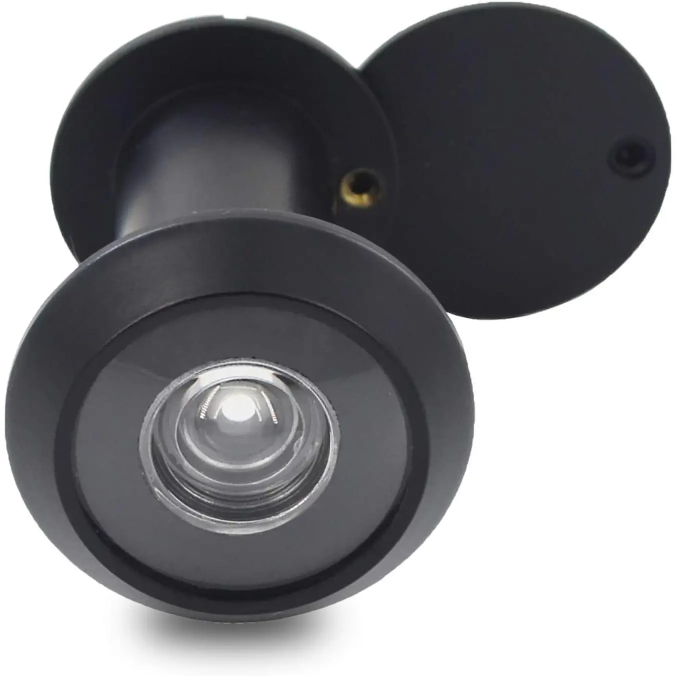 Door Viewer Peephole, Solid Brass 200- Door Viewer with Heavy Duty Rotating  Cover for /8" to 2-1/6" Doors for  Office Hotel (Black) | Solid Brass 200- Door Viewer for Front Door, Suitable for  Hotel