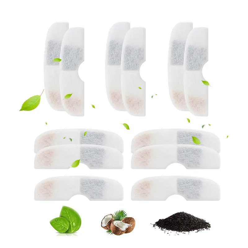12/24pcs Smart Pet Water Dispenser Filters ,Separates Particles and Floating Hair, Softens Water Quality for Improved Taste,Suitable for Cats/Dogs