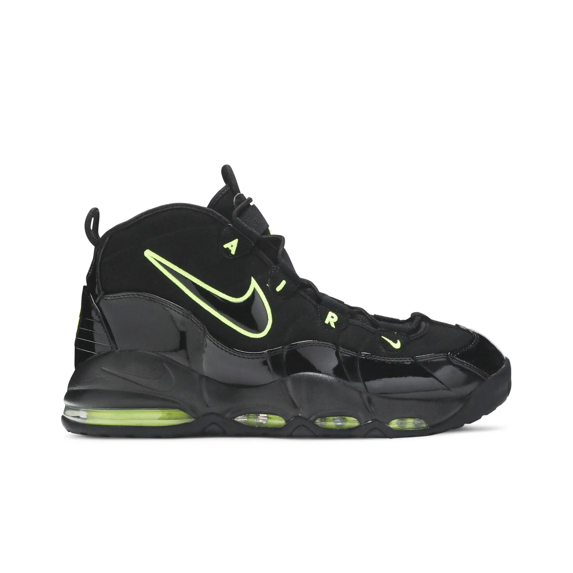 Nike Air Max Uptempo 'Black Volt' 2019 (Unisex) Black/Volt retro basketball shoes CK0892 001