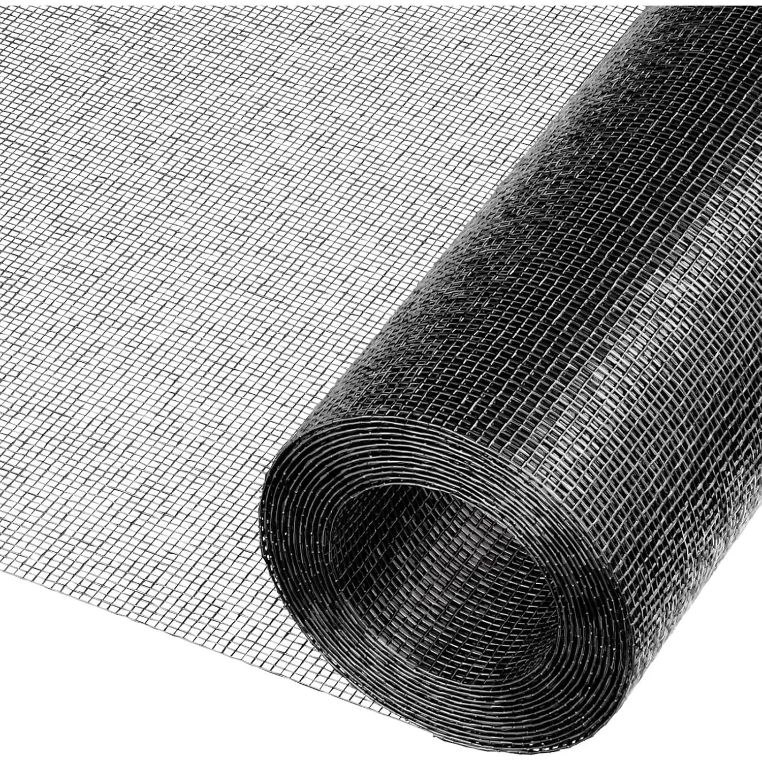 Black Window Screen Mesh, Durable Fiberglass Screen  for Windows and Doors, High Light Transmission & Maximum Airflow, Easy to Cut & Install, 48" x 102"